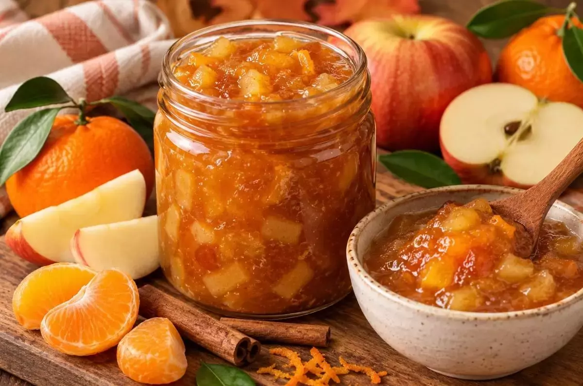 Dulce Otoño: Confitura Aromática de Manzana y Mandarina con Canela