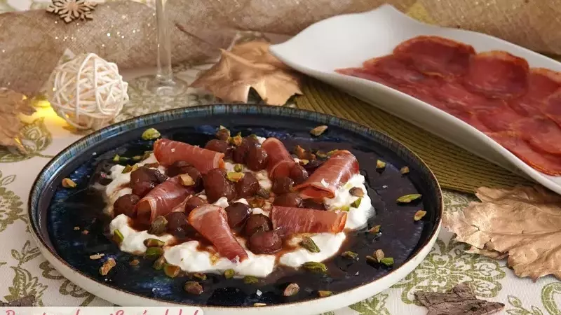 Burrata, Uvas Salteadas y Lomo Ibérico: Una Combinación Exquisita