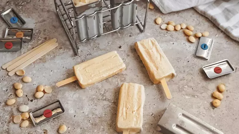 Delicioso Helado de Turrón de Almendras con Yogur