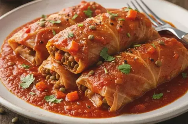 Rollitos de Col con Lentejas: Una Opción Saludable y Rápida para tu Mesa
