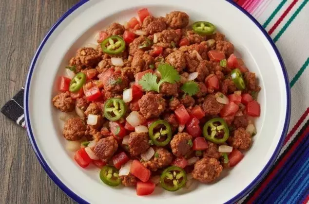 Longaniza a la Mexicana: Un Platillo Rápido y Sabroso con Solo Cinco Ingredientes
