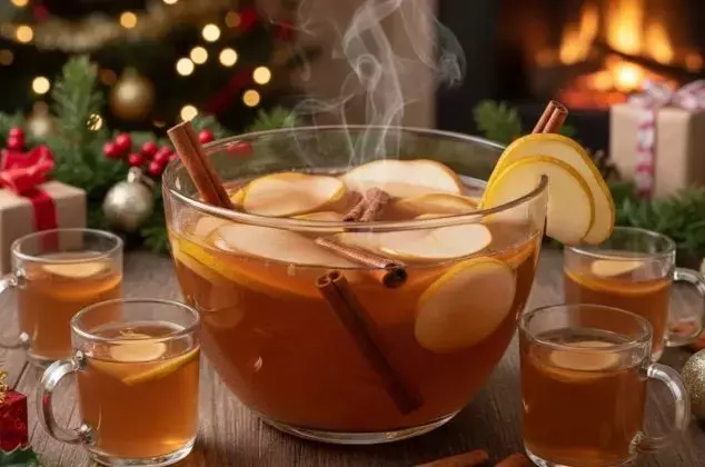 Ponche aromático de pera y jengibre: Calor en cada sorbo