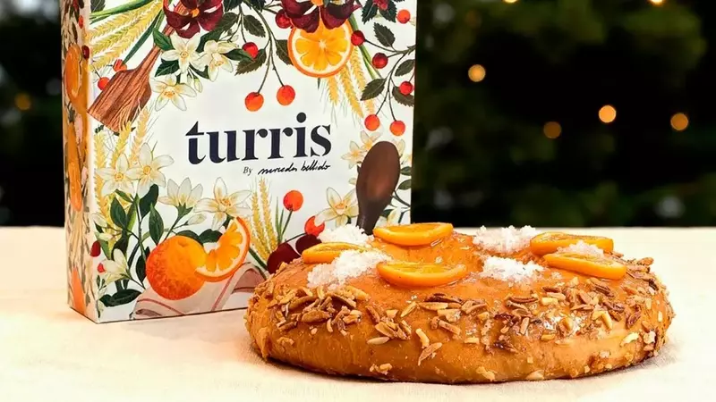 El dulce navideño de San Ginés y Turris con el toque artístico de Mercedes Bellido