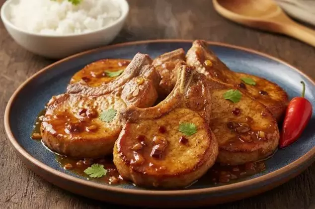 Deliciosas Chuletas de Cerdo en Salsa de Tamarindo: Una Explosión de Sabor con Pocos Ingredientes