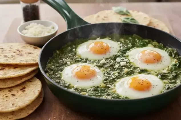 Huevos Rancheros con Espinacas: Un Desayuno Saludable y Veloz