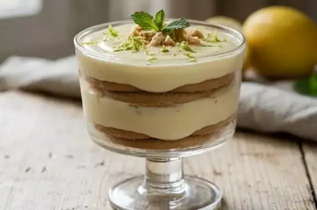 Carlota Refrescante de Limón y Yogur: Postre Fácil y Saludable