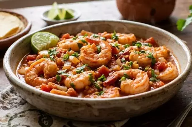 Camarones a la Mexicana: Un Platillo Veloz y Lleno de Sabor