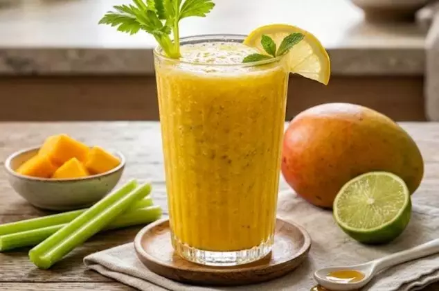 Jugo Digestivo de Apio y Mango: Un Elixir Natural para Tu Bienestar Intestinal