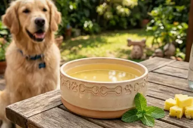 Bebida Refrescante de Piña para Compañeros Caninos: Receta Sencilla