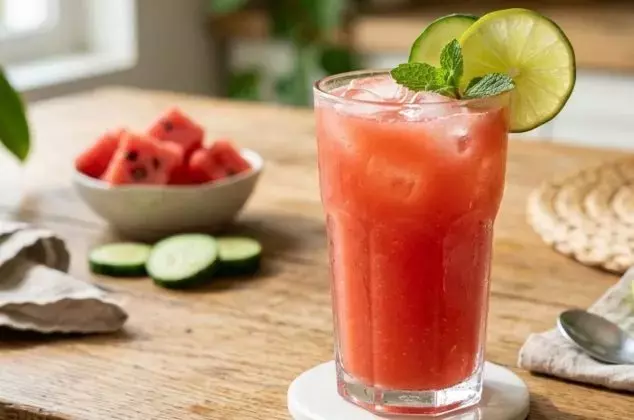 Elixir de Juventud: Refrescante Zumo de Pepino y Sandía para una Piel Radiante en Minutos