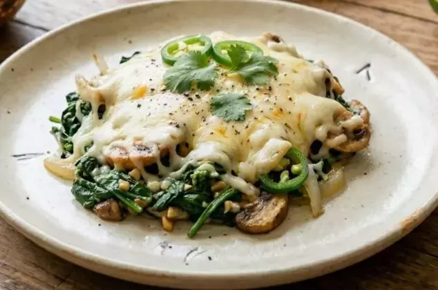 Delicioso Alambre de Espinacas y Champiñones: ¡Un Plato en Menos de 30 Minutos!