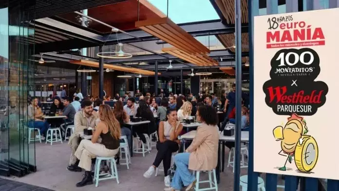 La Terraza Más Grande de 100 Montaditos Abre en Westfield Parquesur