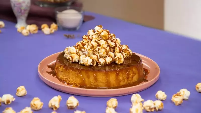 El Postre Revolucionario: Flan de Palomitas Caramelizadas