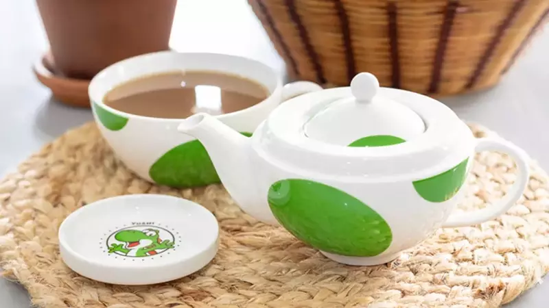 Nintendo Lanza un Exclusivo Juego de Té Temático de Yoshi