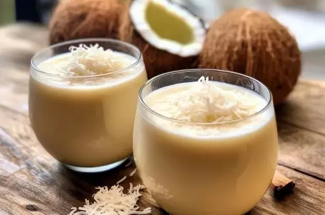 Bebida Tropical de Coco y Leche Condensada