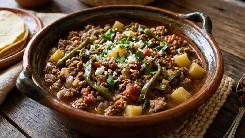 Picadillo Poblano Casero: Una Receta Sencilla y Sabrosa