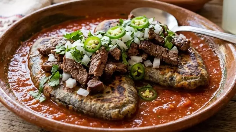 Tlacoyos Ahogados con Bistec: Una Fusión de Sabores en Cinco Pasos