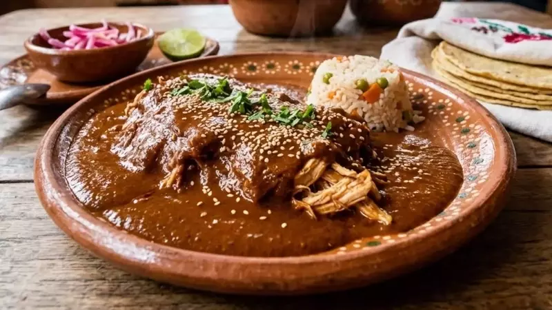 Preparación exprés de Mole Coloradito Oaxaqueño: Autenticidad en 40 minutos