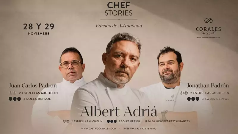 Fusión Culinaria Estrellar: Albert Adrià y los Hermanos Padrón Unen Gastronomía y Astronomía en Tenerife