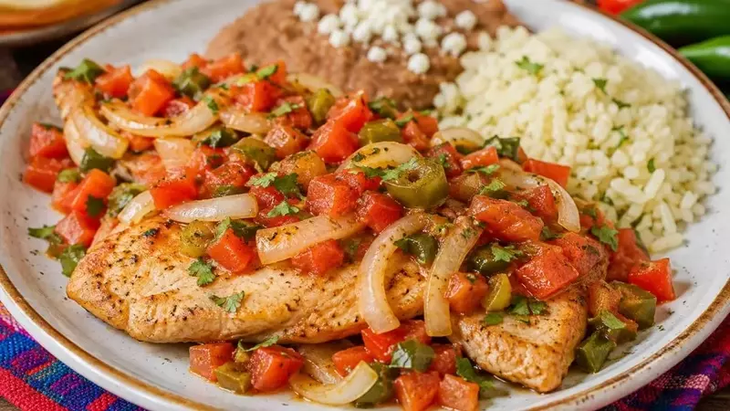 Exquisitos Filetes de Pollo a la Mexicana: Sabor Casero en Minutos
