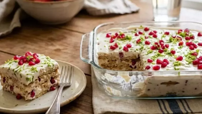 Deliciosa Carlota Cremosa de Nogada sin Horno: Un Postre Irresistible