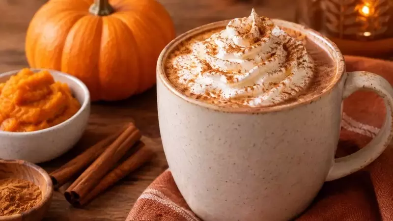 Bebida Reconfortante de Calabaza y Chocolate para Otoño