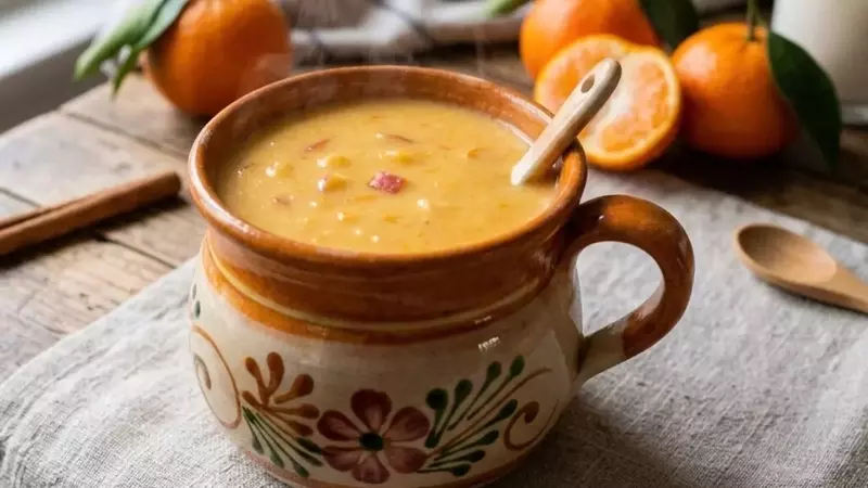 Atole de Mandarina y Manzana: El Abrazo Cálido del Otoño