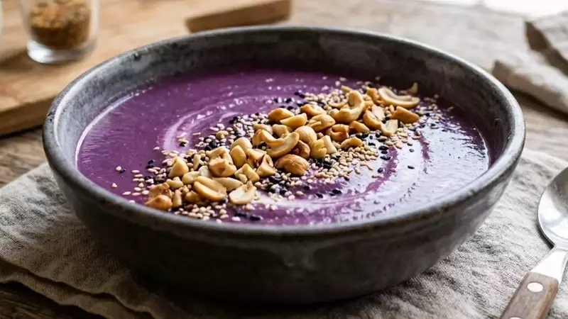Delicia Otoñal: Crema de Camote Morado Cremosa