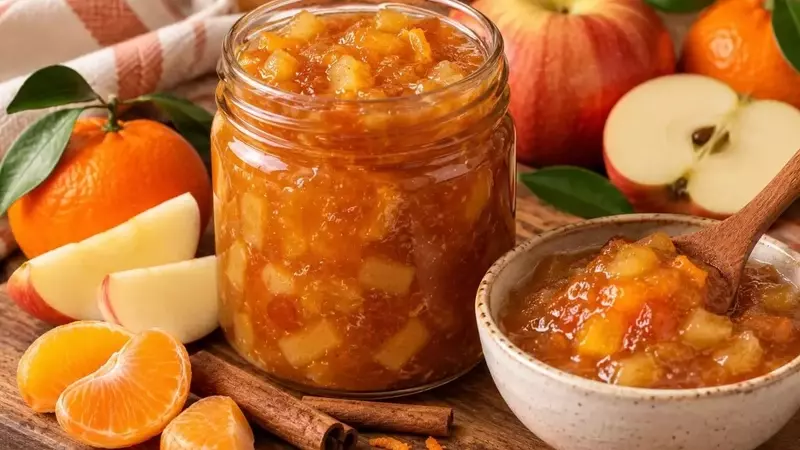 Dulce Otoño: Confitura Aromática de Manzana y Mandarina con Canela