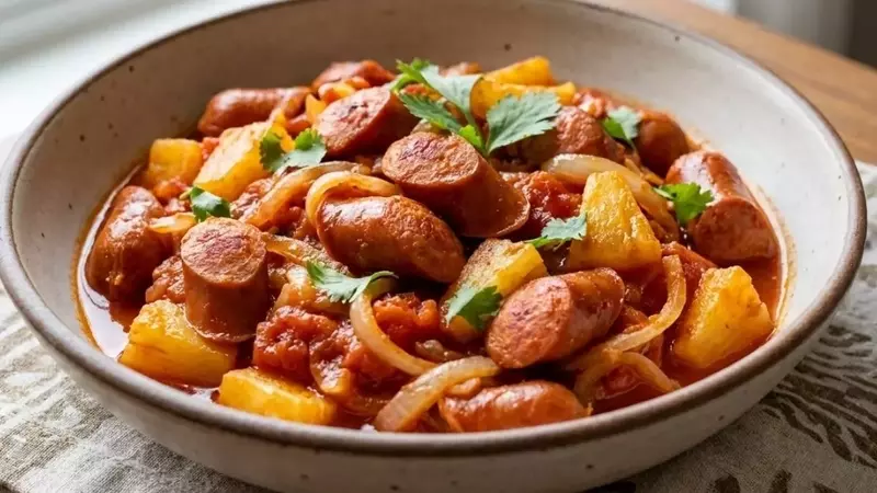 Salchichas Hawaianas con Chipotle: Receta Sencilla en Cinco Pasos