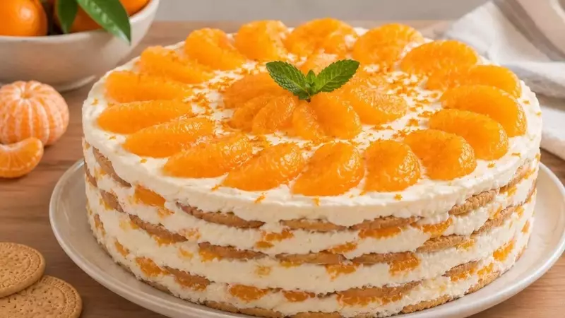 Carlota de Mandarina: Un Postre Refrescante Sin Horno