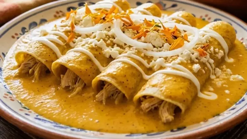 Innovadoras Enchiladas de Cempasúchil: Un Manjar en Menos de 30 Minutos