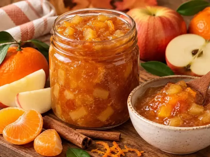 Dulce Otoño: Confitura Aromática de Manzana y Mandarina con Canela