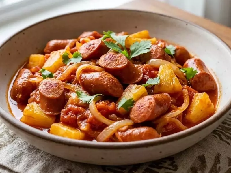 Salchichas Hawaianas con Chipotle: Receta Sencilla en Cinco Pasos
